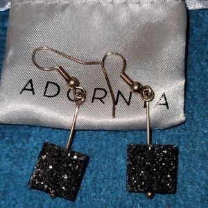 Raven quartz Adornia earings
